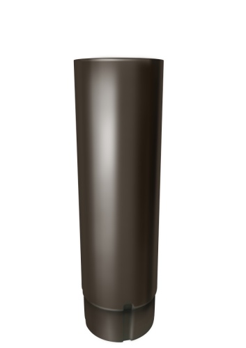 truba-kruglaya-soedinitelnaya-grand-line-100mm-3m-rr-32-temno-korichnevyy-smolensk 1