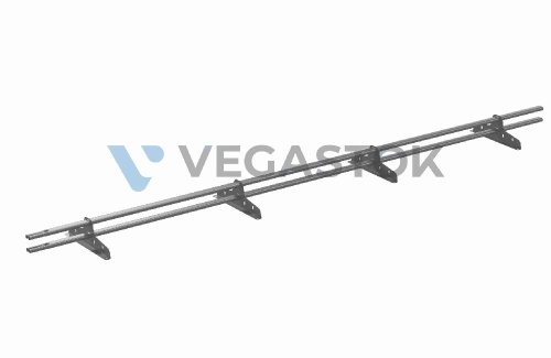 Snegozaderjatel trubchatii dlya metallocherepici 40x20 ral 9006 smolensk 1