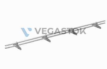 Snegozaderjatel trubchatii dlya metallocherepici 40x20 ral 7004 smolensk 1