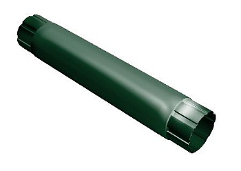 truba-kruglaya-soedinitelnaya-grand-line-90mm-1m-ral-6005-smolensk 1