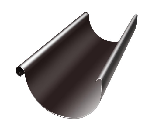 zhelob-polukruglyy-optima-125mm-3m-rr-32-temno-korichnevyy-smolensk 1