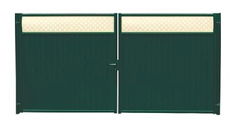 Worota raspashnie Estet Plus RAL6005 grand line smolensk 1