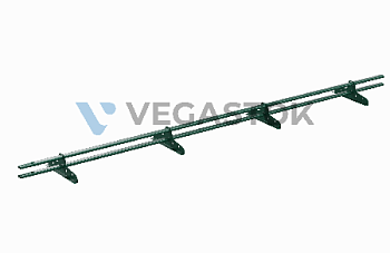 Snegozaderjatel trubchatii dlya metallocherepici 40x20 ral 6005 smolensk 1