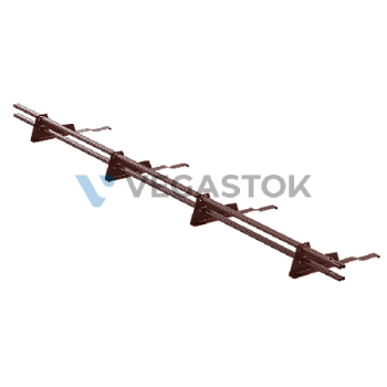 Snegozaderjatel trubchatii dlya cherepichnoi krovli vega lux 45x25 3m ral 8017 smolensk 1