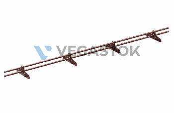 Snegozaderjatel trubchatii dlya metallocherepici d25 ral 8017 smolensk 1