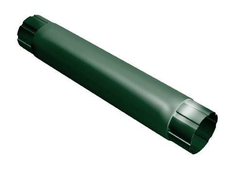 truba-kruglaya-soedinitelnaya-grand-line-90mm-1m-ral-6005-smolensk 1