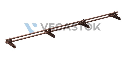 Snegozaderjatel trubchatii dlya metallocherepici vega lux 45x25 3m ral 8017 smolensk 1