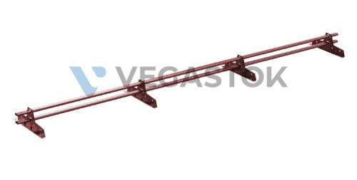 Snegozaderjatel trubchatii dlya metallocherepici vega lux 45x25 3m ral 3011 smolensk 1
