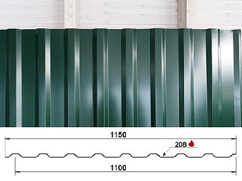 C20 green proflist dlya zabora smolensk 1